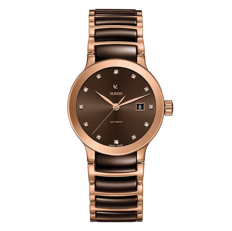 rado jubile rose gold watch