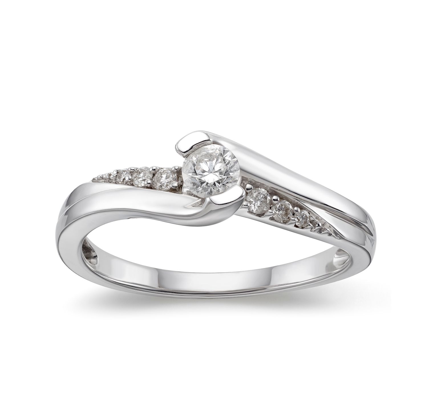 h samuel white gold diamond ring