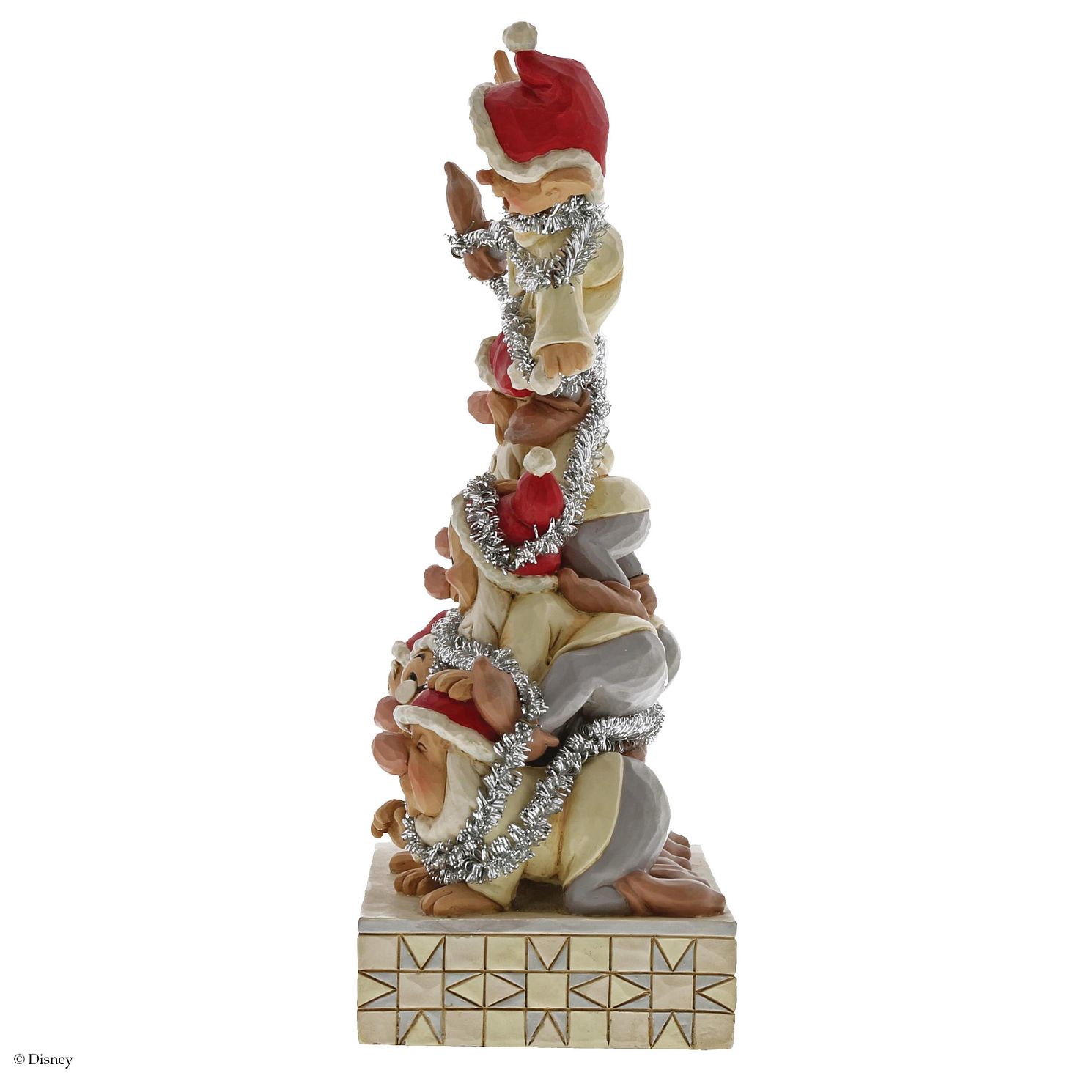 Disney Christmas Decoration Precarious Pyramid Seven Dwarfs Figurine