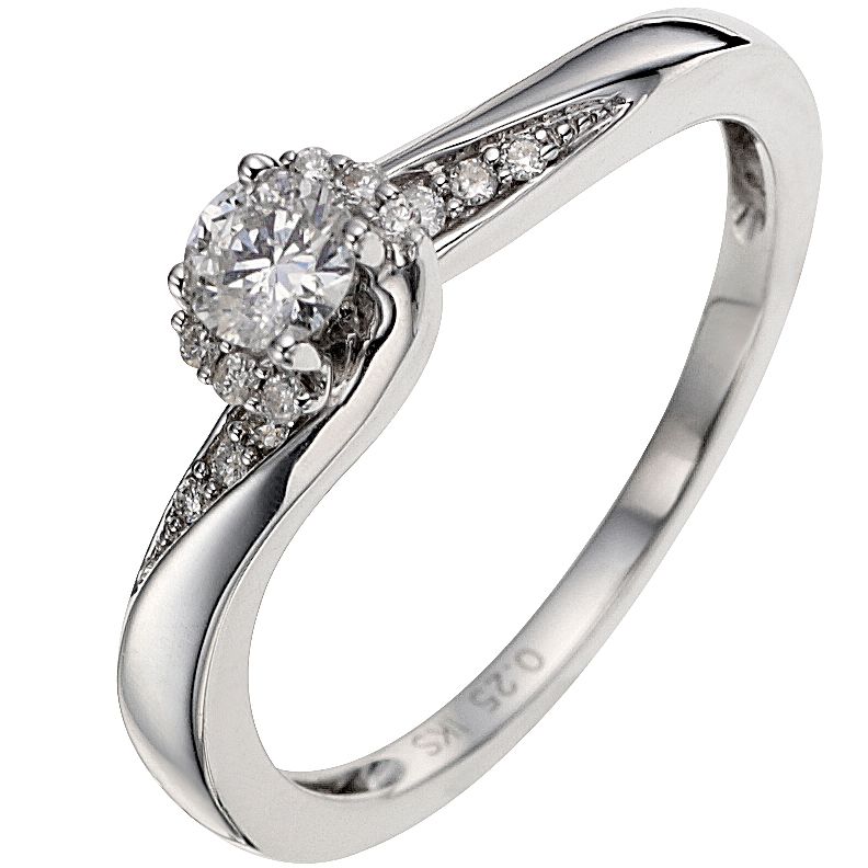 h samuel white gold diamond ring