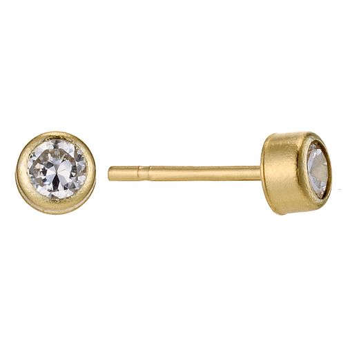 3mm gold stud earrings Clearance