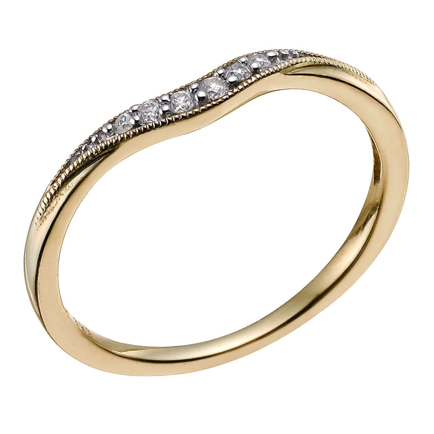 9ct yellow gold diamond rings