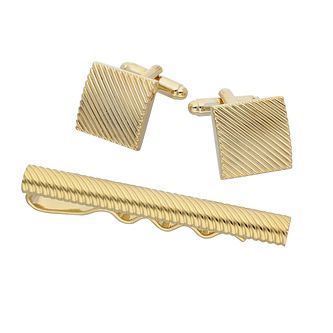 Austin Peay State University-Brushed Metal Tie Clip-Gold