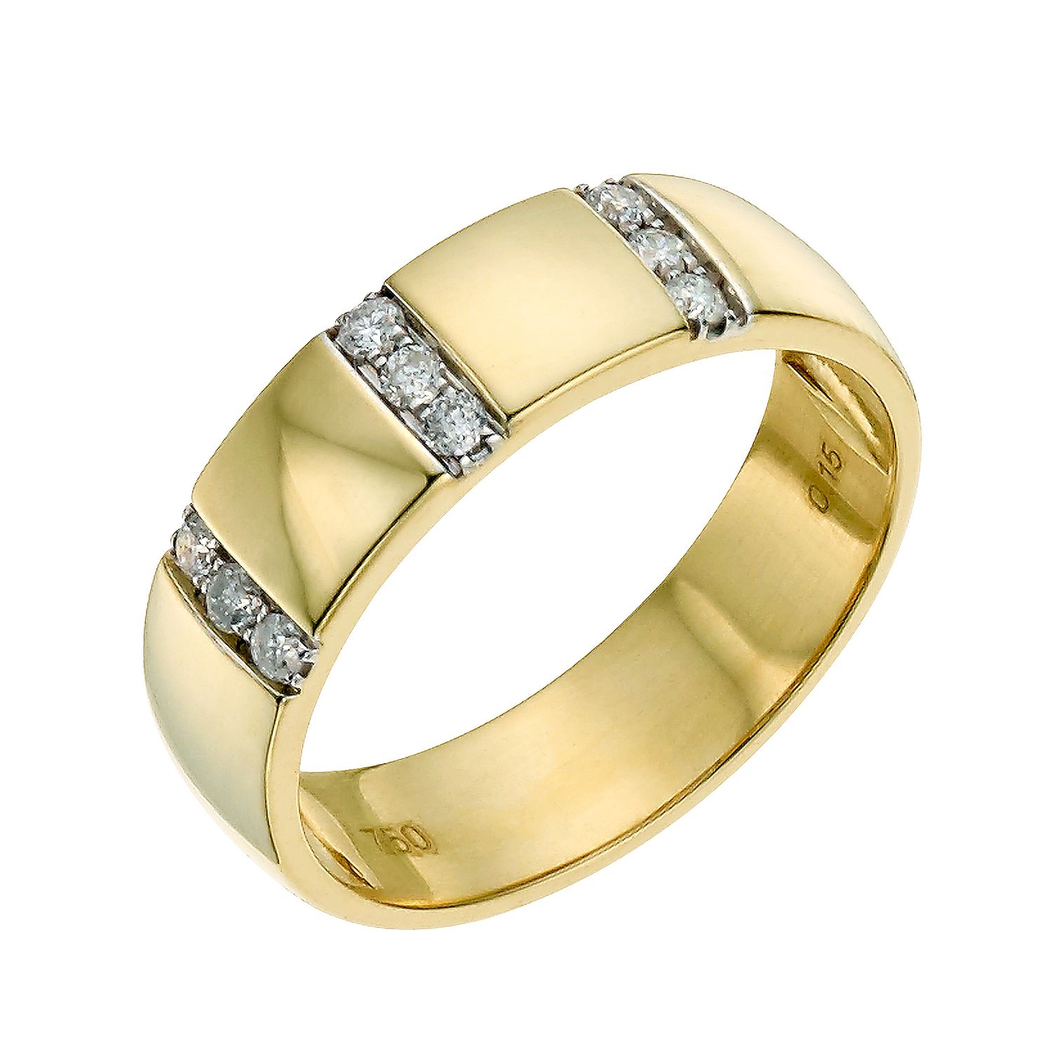 18ct Yellow Gold 5mm Diamond Ring - Ernest Jones