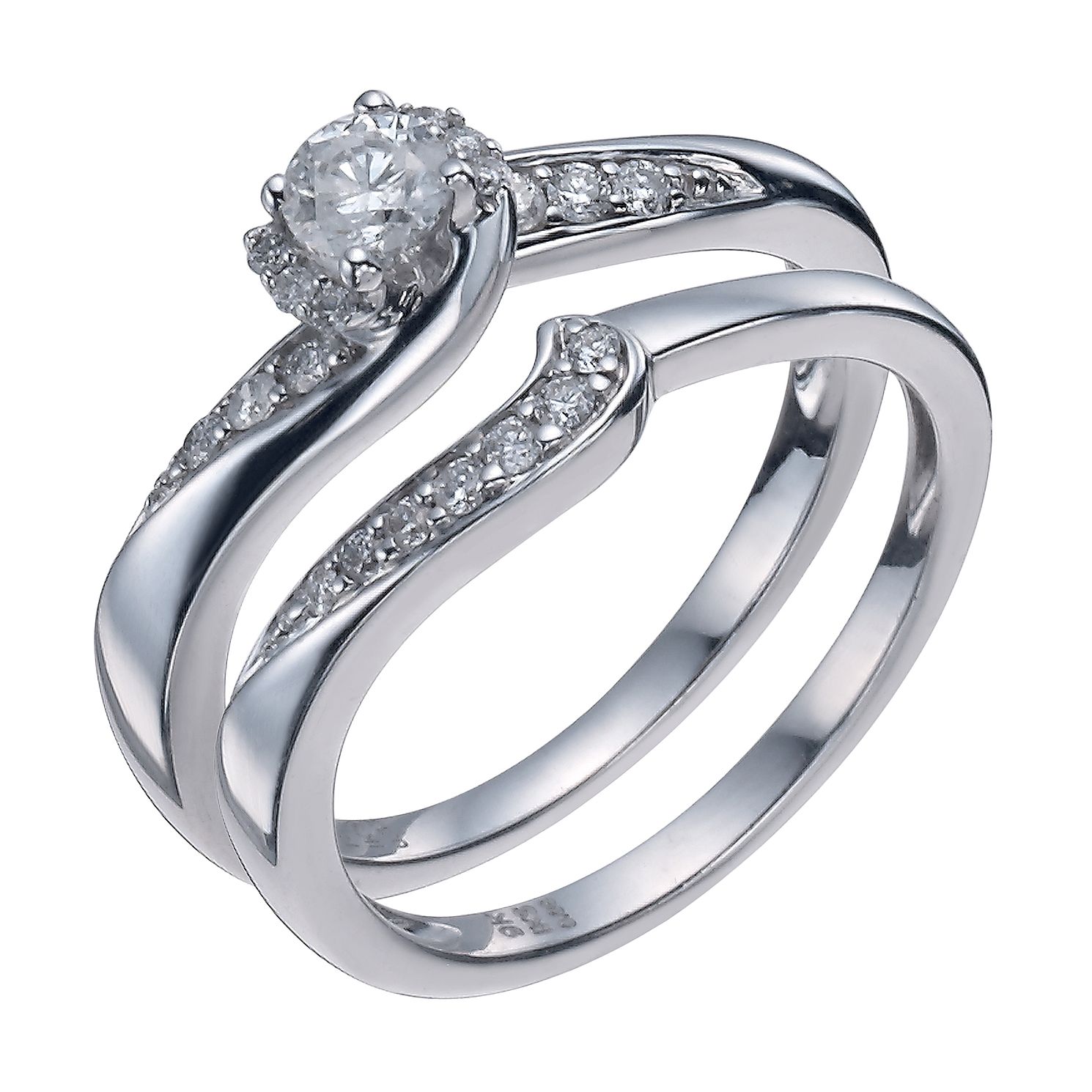 White gold wedding deals rings h samuel