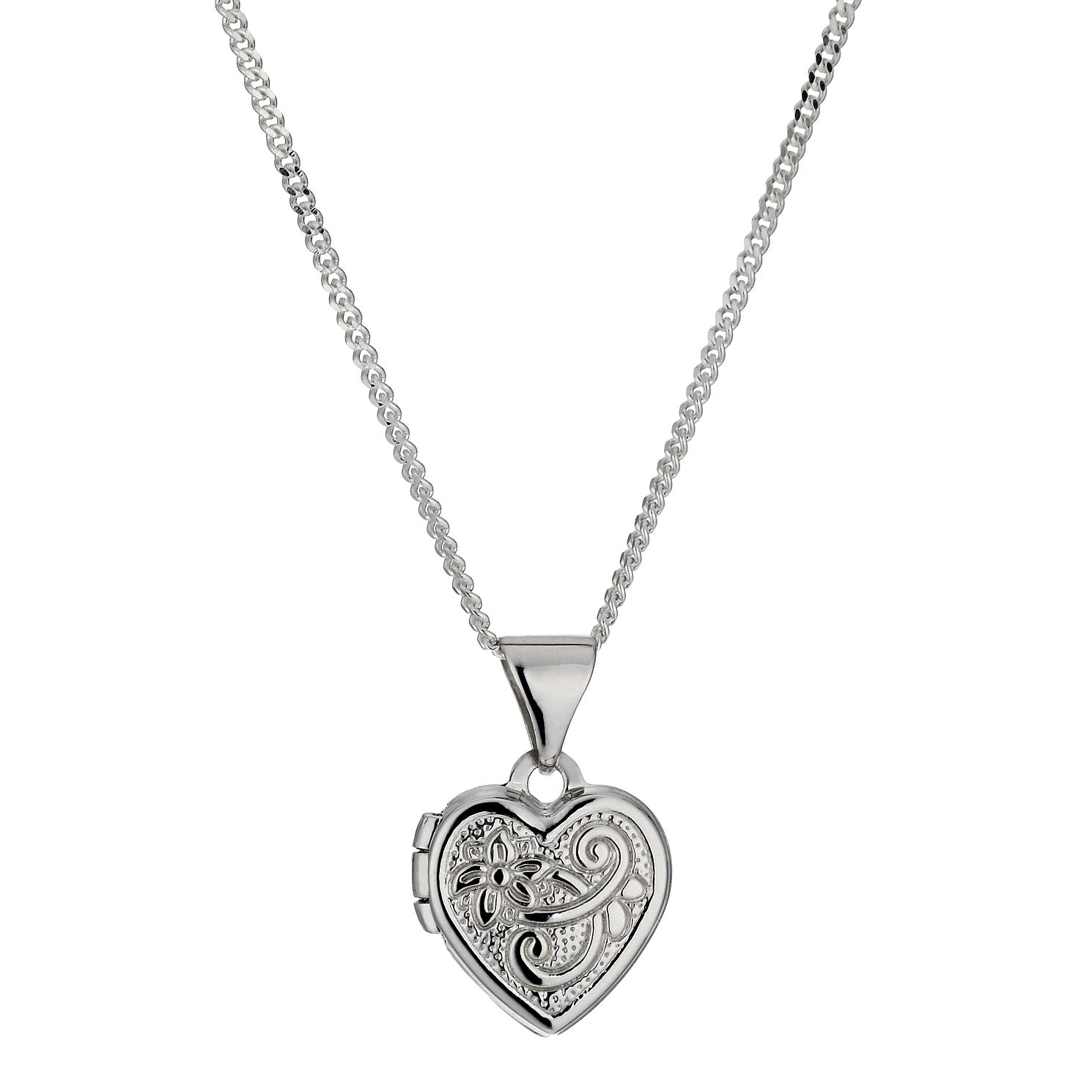 Pendant Necklace, Heart Pendant Necklace for Women in .925 Sterling Si -  Vir Jewels